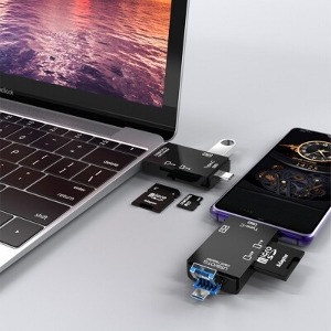블랙박스 스마트폰 노트북 USB허브 마이크로SD 카드리더기 확인